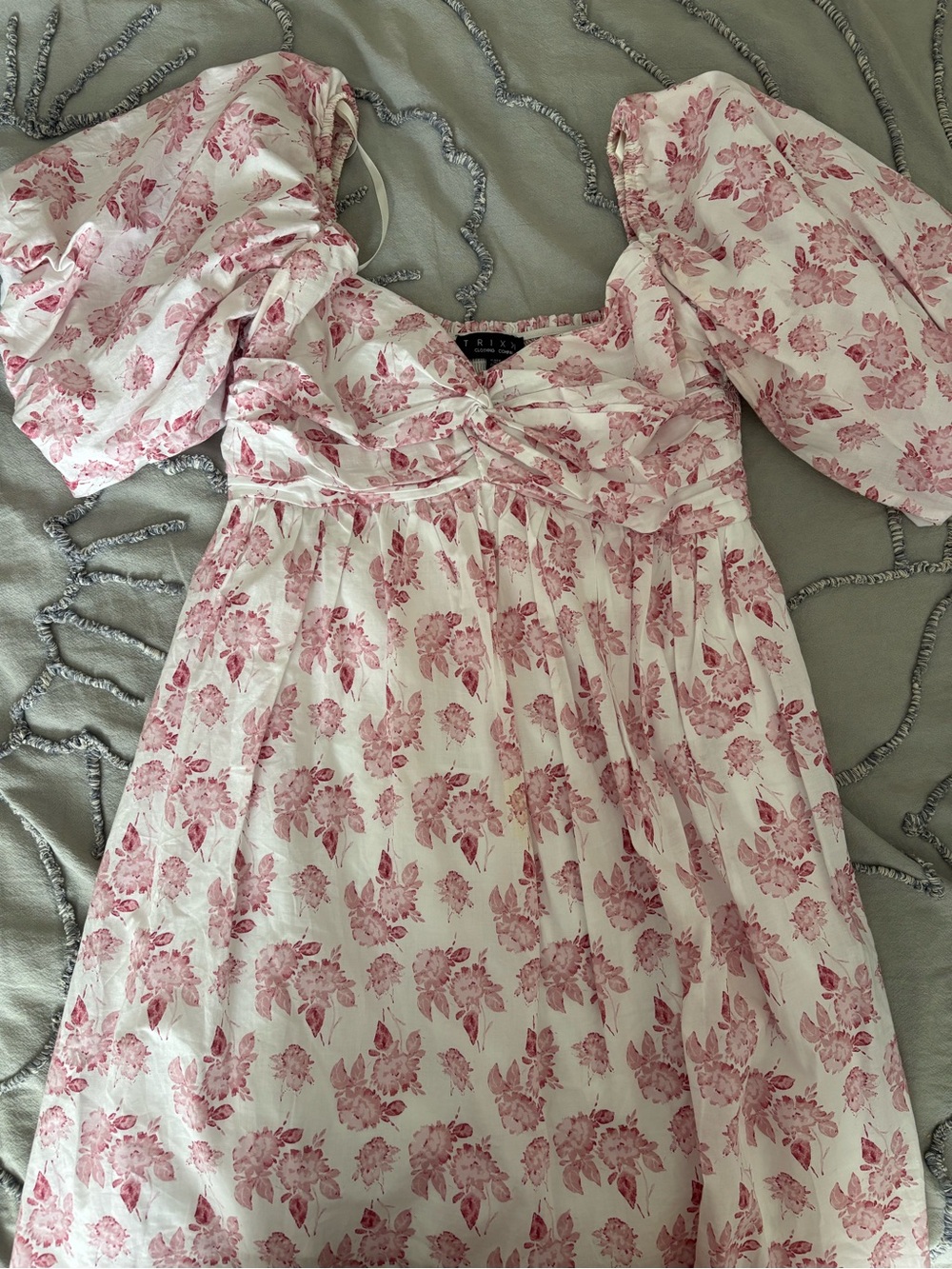 Pink Floral Babydoll Dress
